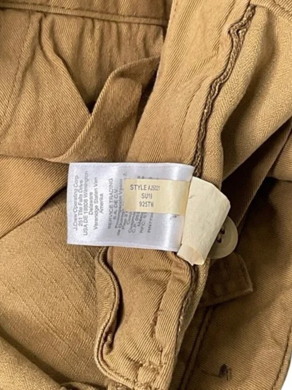 J. Crew Men's 770 Straight Fit Stretch Cargo Pants Size W33/L30 - Picture 5 of 11